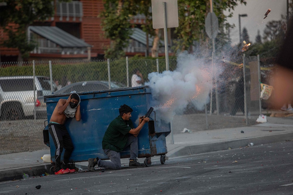 الحرس الوطني ينتشر في لوس أنجلوس بعد أوامر ترامب (أ ف ب)