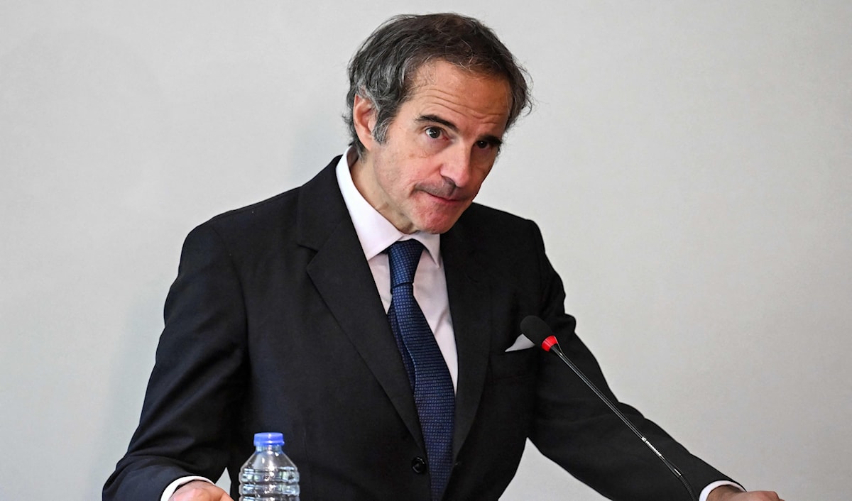 المدير العام للوكالة الدولية للطاقة الذرية رفائيل غروسي (أ ف ب)
