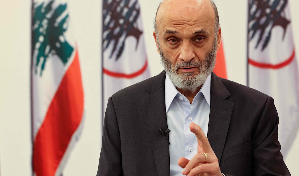 قال جعجع إنّ رئيس الجمهورية «يخاف أكثر من اللازم» من الحرب الأهلية (أ ف ب)