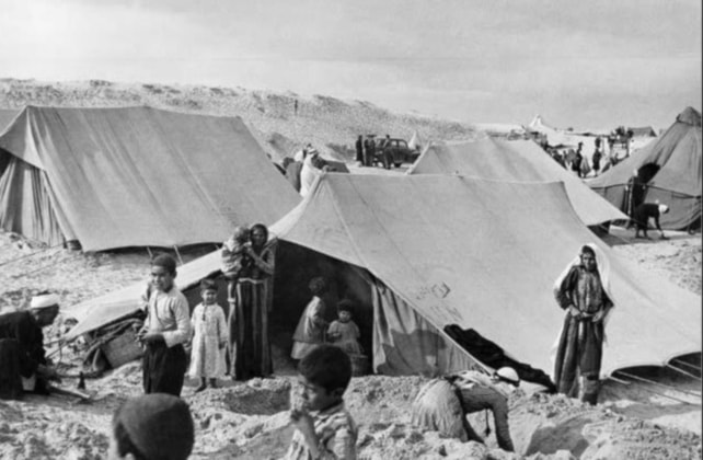 مخيم خانيونس بعد النكبة عام 1948 (من الويب)
