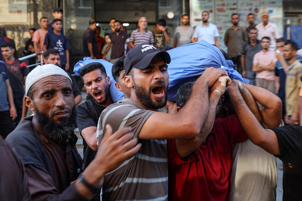 استشهد 7 أشخاص من عائلة واحدة في جباليا البلد (أ ف ب)