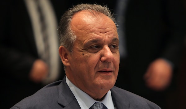 وزير الصناعة اللبناني جورج بوشكيان خلال جلسة مجلس الوزراء