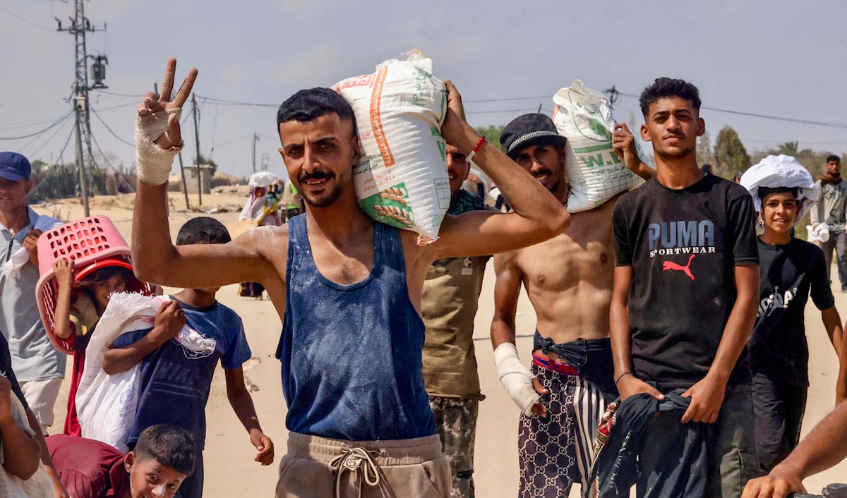 القوى العظمى في العالم لا تعبأ بمجاعة غزة (أ ف ب)