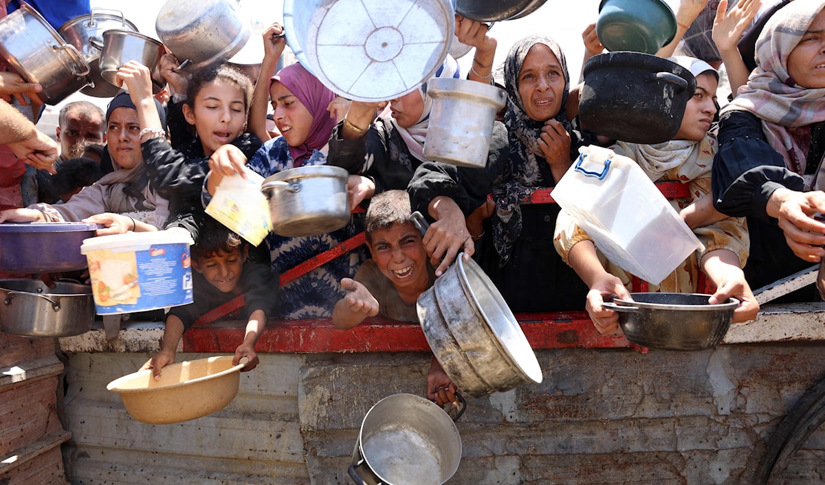 في غزة... يموت الناس جوعاً (أ ف ب)