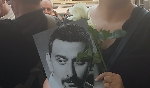 من تشييع زياد الرحباني في شارع الحمراء - بيروت الاثنين 28 تموز (يوليو) 2025