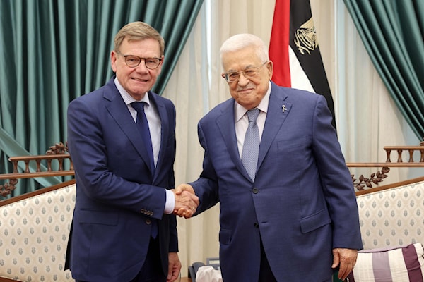 كان الموقف في برلين أكثر حذراً تجاه مسألة الاعتراف بالدولة الفلسطينية، لكنه حمل تغيّراً ملحوظاً في اللهجة (أ ف ب)