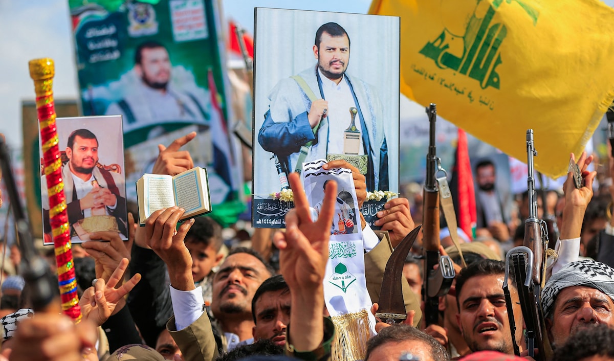 استهدفت القوات المسلحة اليمنية أهداف حيوية للعدو في الأراضي الفلسطينية المحتلة (أ ف ب)