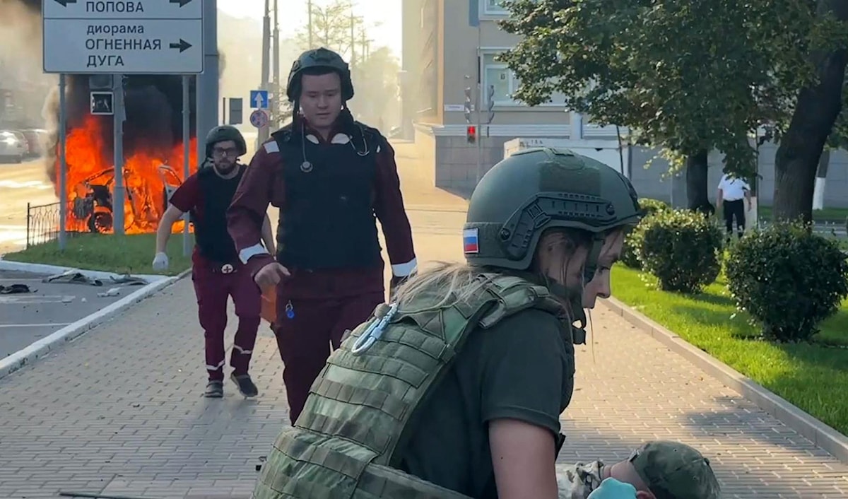 أطلقت أوكرانيا عشرات المسيّرات على روسيا ما تسبب في تسرّب منتجات نفطية (أ ف ب)