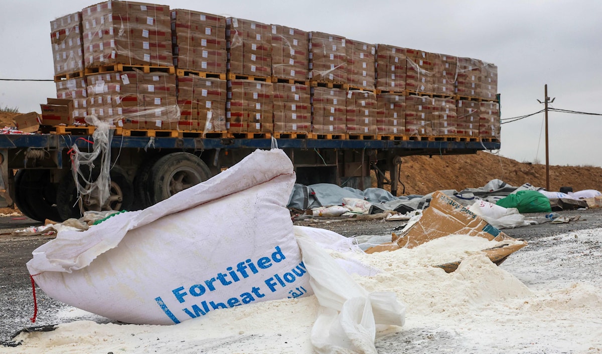 رُفض 60 طلباً على الأقل لإدخال المساعدات إلى غزة في تموز (أ ف ب)