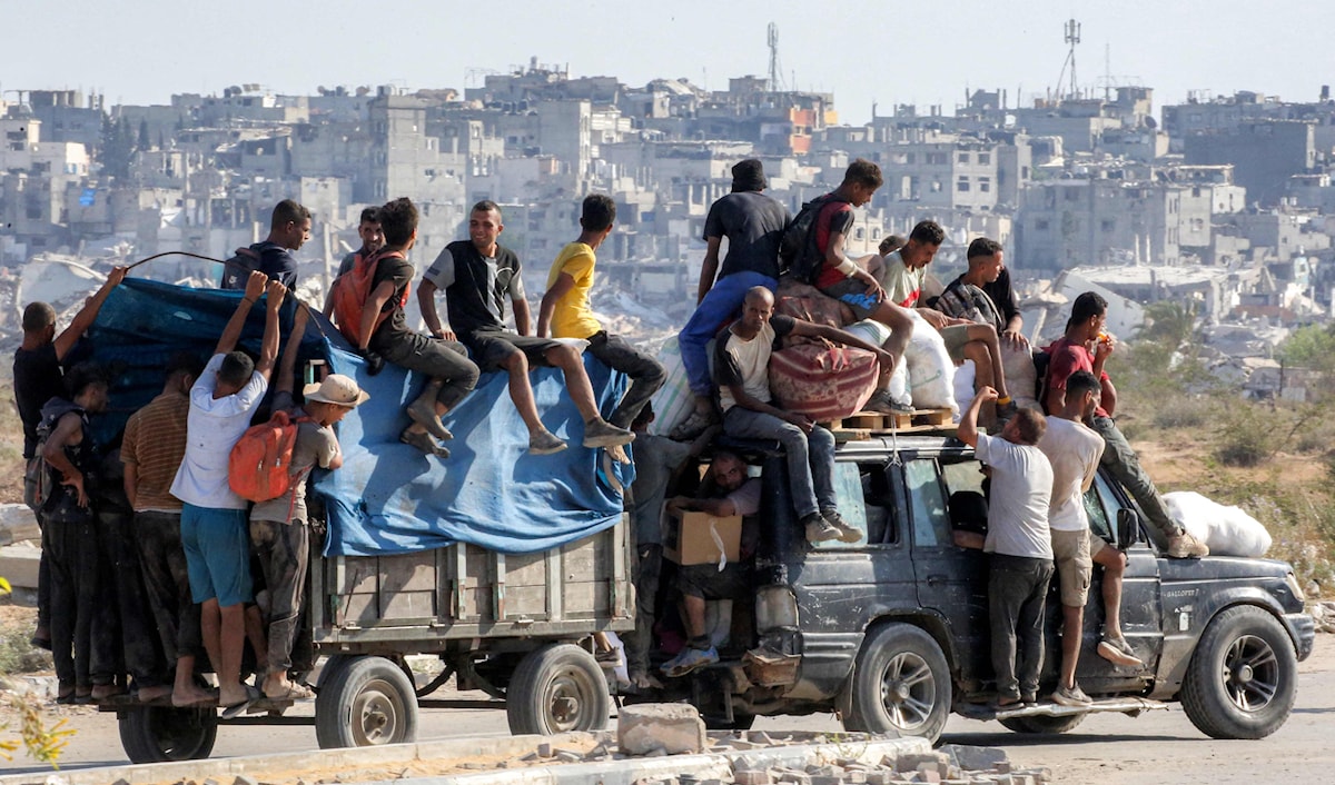 سكان غزة بين المجاعة الرسمية والجوع الشديد (ا ف ب)