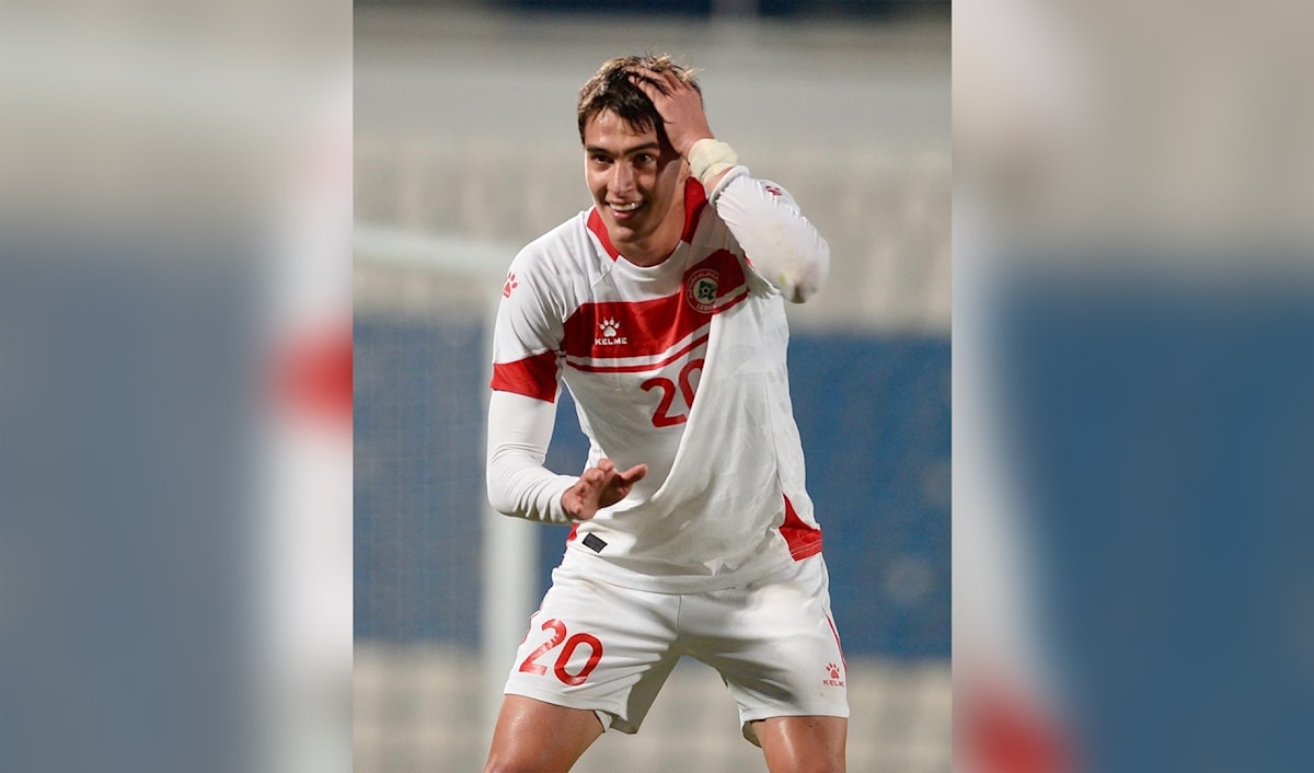 تألق مرهج مع منتخب لبنان فتح الباب له للانتقال الى فريق الرجال في ناديه الكولومبي (طلال سلمان)