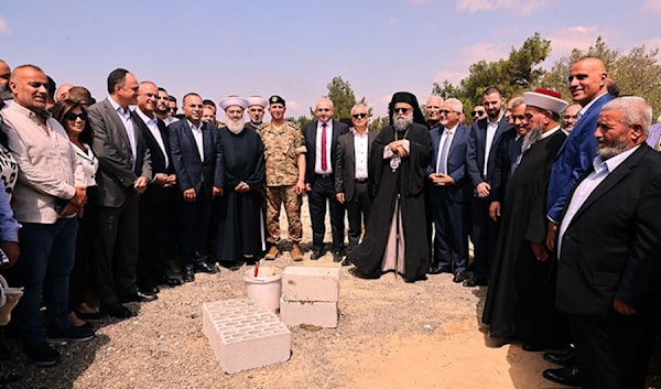 حفل وضع حجر الأساس للجامعة اللبنانية والمستشفى العسكري في عكار (الجيش اللبناني)