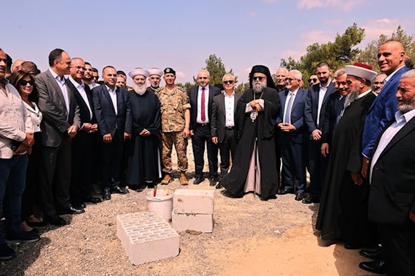 حفل وضع حجر الأساس للجامعة اللبنانية والمستشفى العسكري في عكار (الجيش اللبناني)