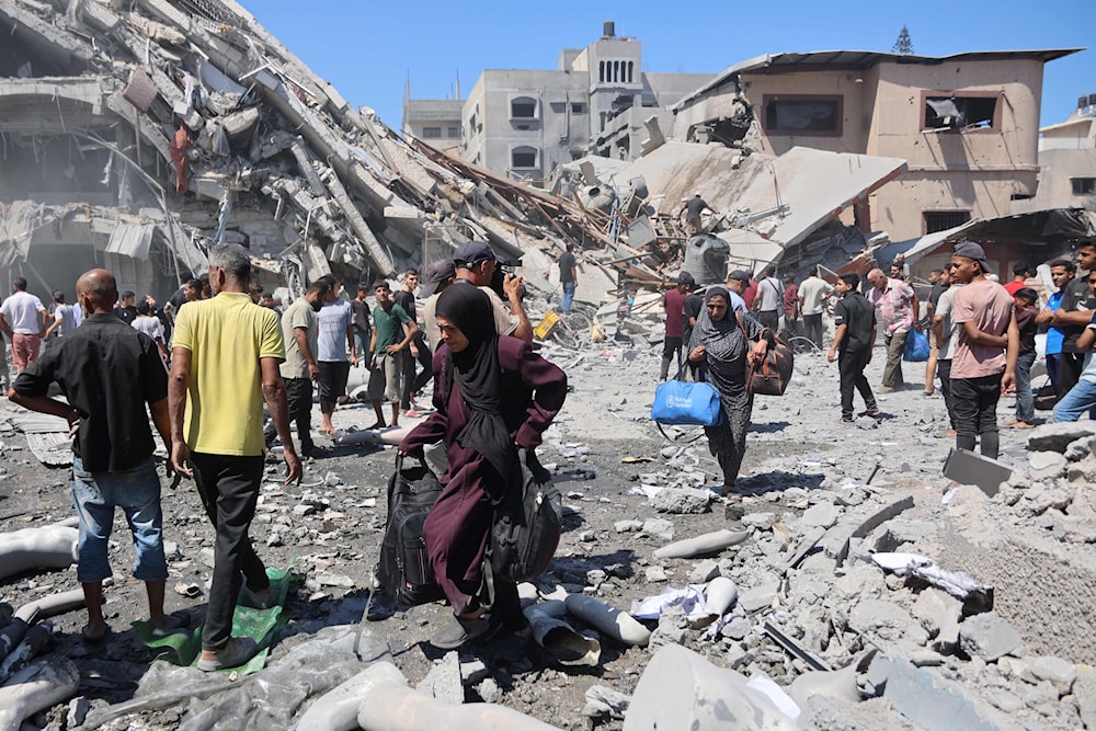 أعلنت وزارة الصحة الفلسطينية في غزة استشهاد 38 شخصاً وإصابة 200 آخرين (أ ف ب)
