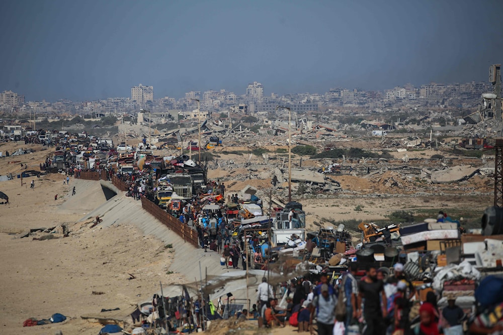 عدد النازحين إلى جنوب القطاع يقارب 68 ألفاً فقط (أ ف ب)