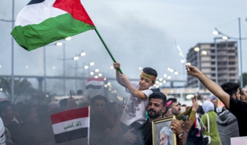 شاركت الفصائل العراقية، في الأشهر الأولى من الحرب، في مسار إسناد قطاع غزة، قبل أن تعلّق مشاركتها فيه (أ ف ب)