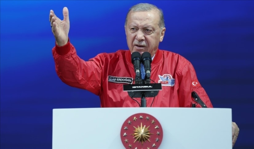 أكد إردوغان «أنّنا سنواصل نضالنا حتى قيام دولة فلسطين» (من الويب)