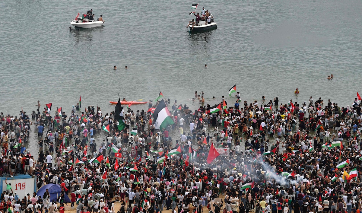 إسرائيل: ندعو السفن إلى الرسو في ميناء عسقلان (أ ف ب)