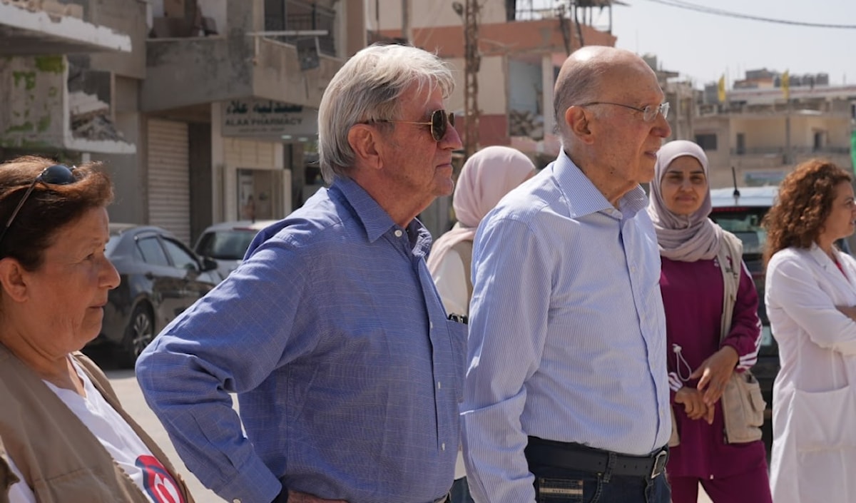 وزير الخارجية الفرنسي الأسبق يزور مدينة الخيام (مؤسسة عامل الدولية)