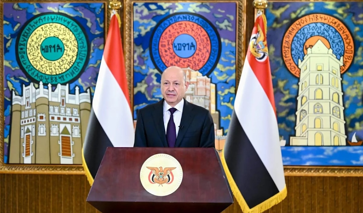 أعلن العليمي تشكيل «اللجنة العسكرية العليا» في عدن (من الويب)