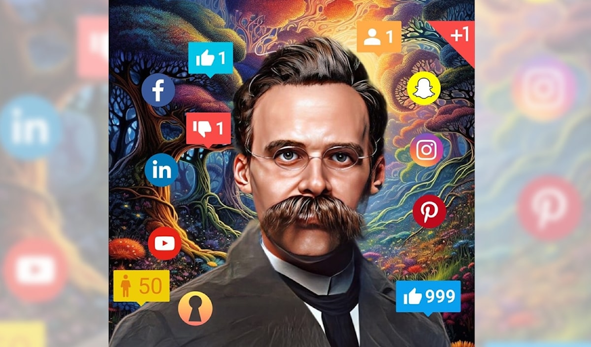 نيتشه مشغول ببودكاست فنّ العيش!