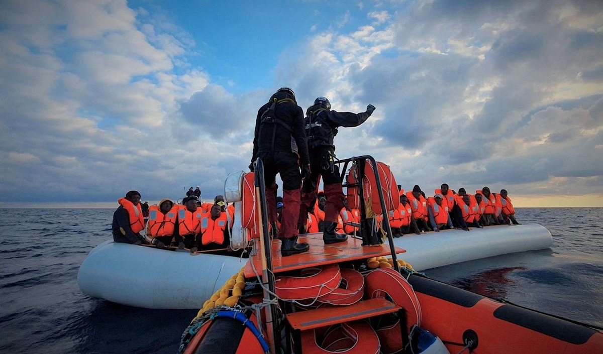 صارت ليبيا طريق عبور للمهاجرين الفارين من الصراع والفقر إلى أوروبا (من الويب)