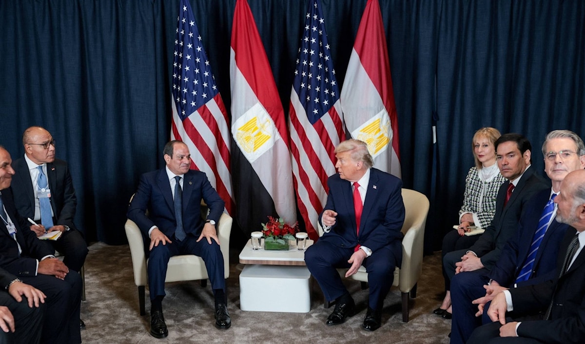 ثمّن السيسي اهتمام الرئيس ترامب بقضية مياه النيل (من الويب)