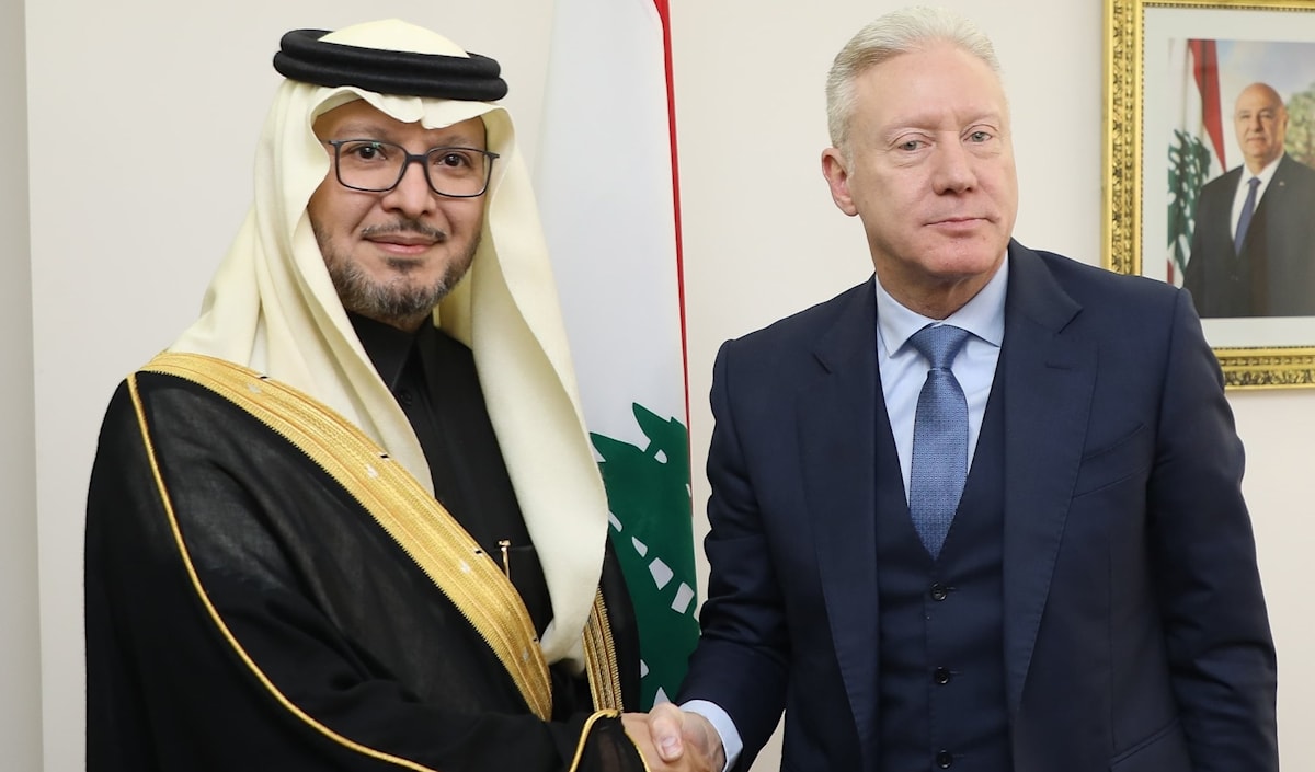 رجي يستقبل السفير السعودي في لبنان (وزارة الخارجية)