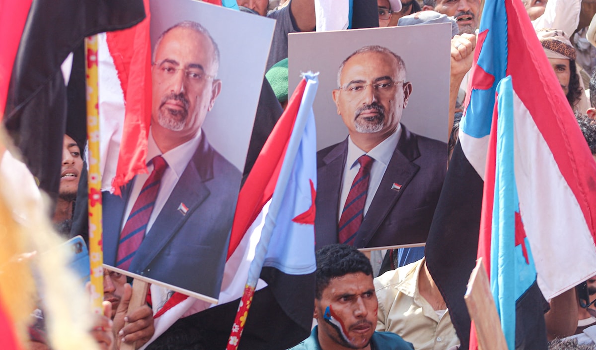 هل ستنجح الرياض في منع التظاهرات المؤيدة للزبيدي اليوم؟(أ ف ب)