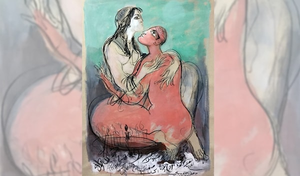 سعد علي ـ «عشق» (زيت على قماش، 2015)