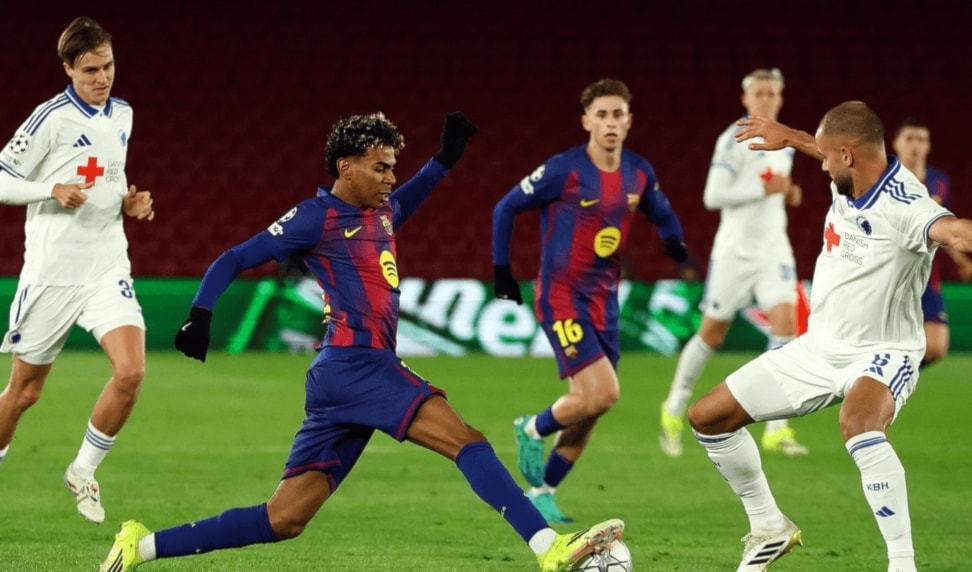 أنهى برشلونة مرحلة الدوري في المركز الخامس.