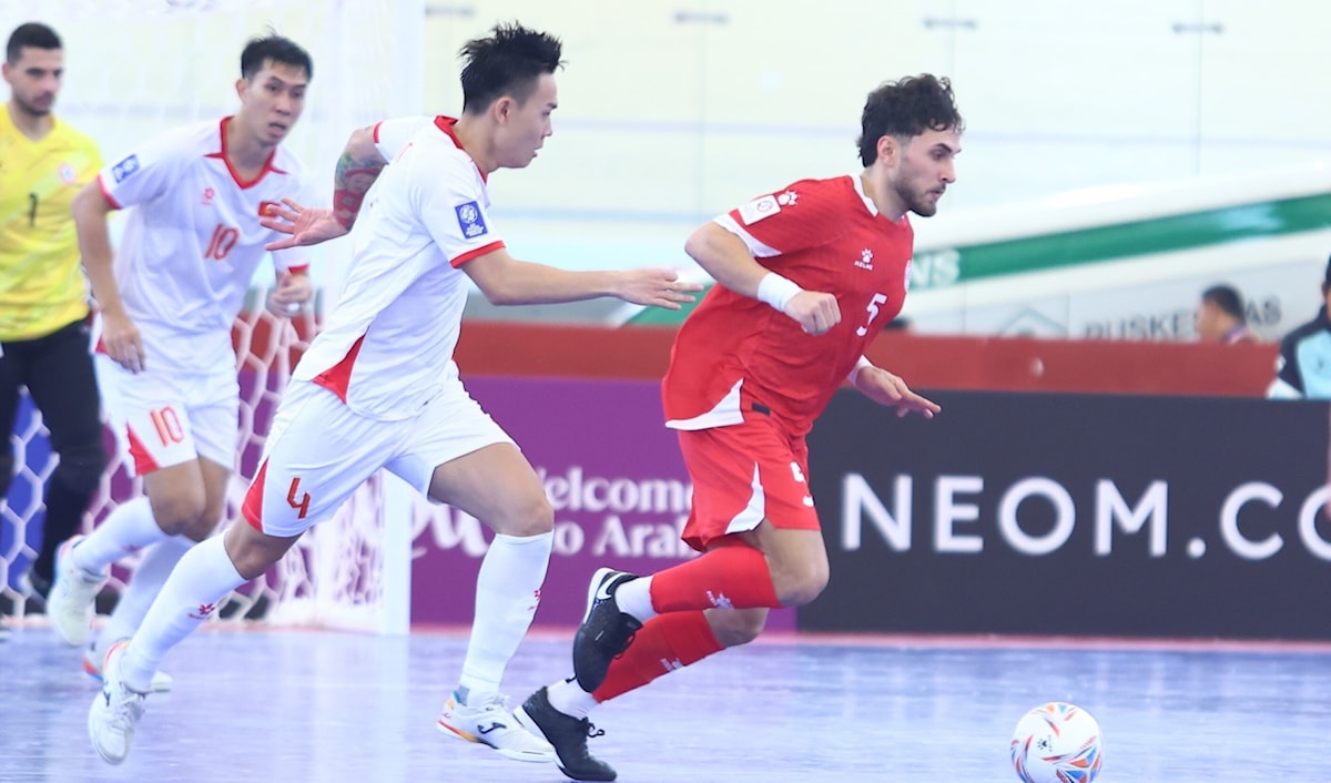 خسر منتخب لبنان للفوتسال أمام فيتنام 0-2 في الجولة الثانية للدور الأول من بطولة كأس آسيا (موقع الاتحاد اللبناني)