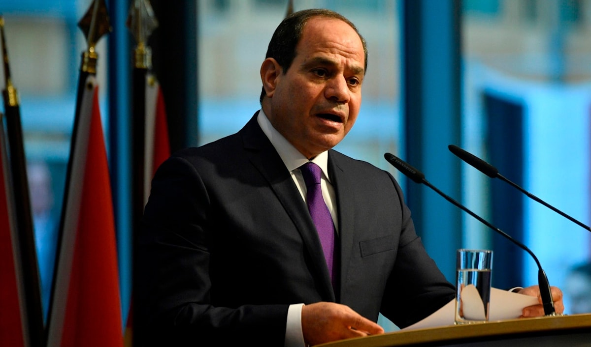 أكد السيسي أن مصر تبذل جهوداً لإعادة واشنطن وطهران إلى مسار التفاوض (من الويب)
