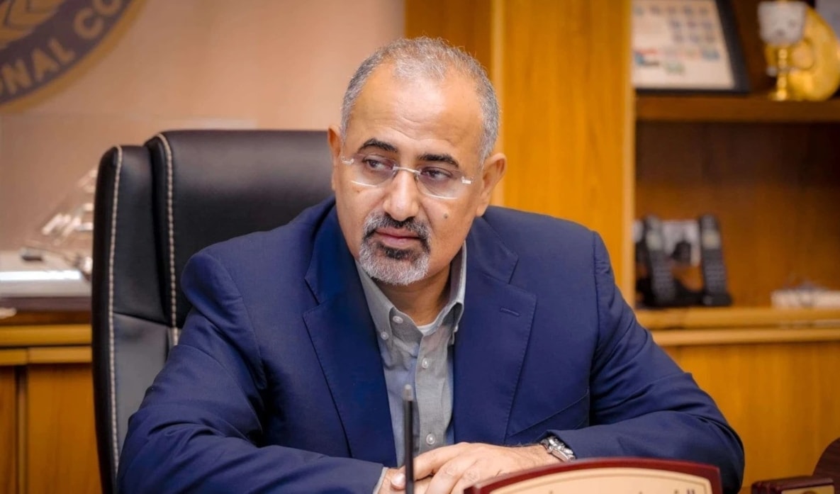 أكّد بيان «الانتقالي» أن زعيم المجلس عيدروس الزبيدي لا يزال في عدن. (من الويب)