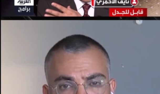 حلّ أدرعي ضيفاً على برنامج «قابل للجدل»، الذي يقدّمه نايف الأحمري