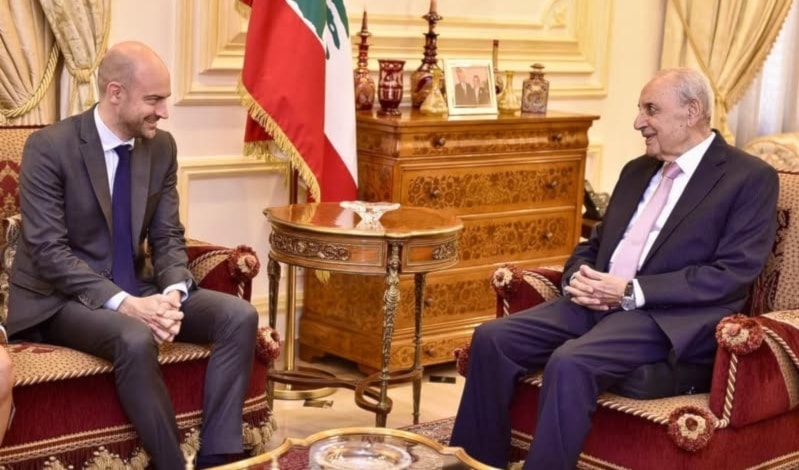 بري مجتمعاً إلى بارو في عين التينة (رئاسة مجلس النواب)