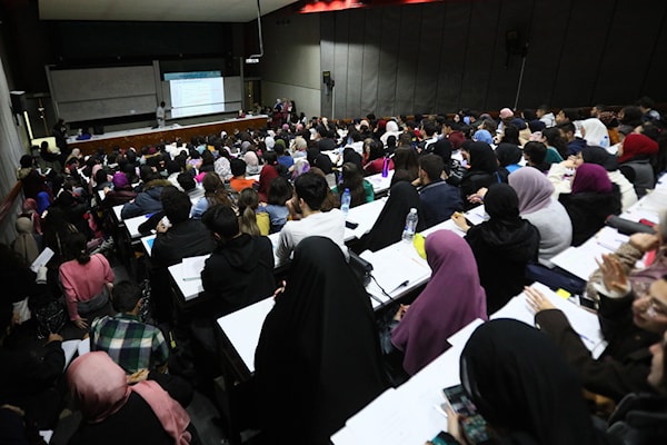 قاعة دراسية في كلية العلوم في الجامعة اللبنانية (مروان بو حيدر)