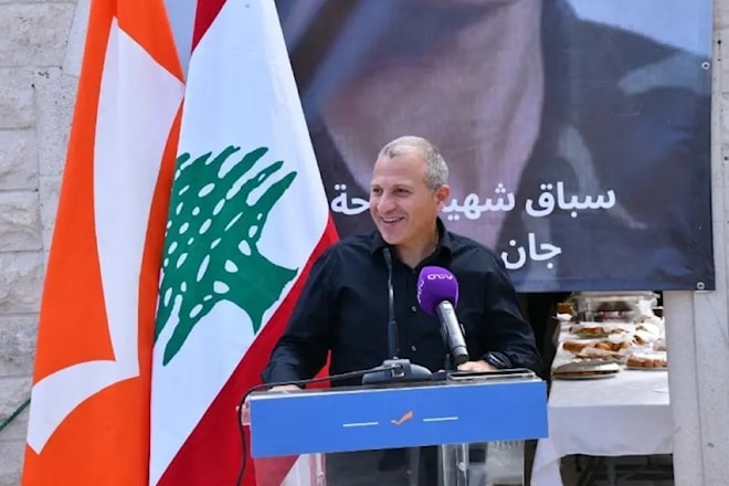 باسيل متحدثاً خلال جولة في قضاء جبيل (من الويب)