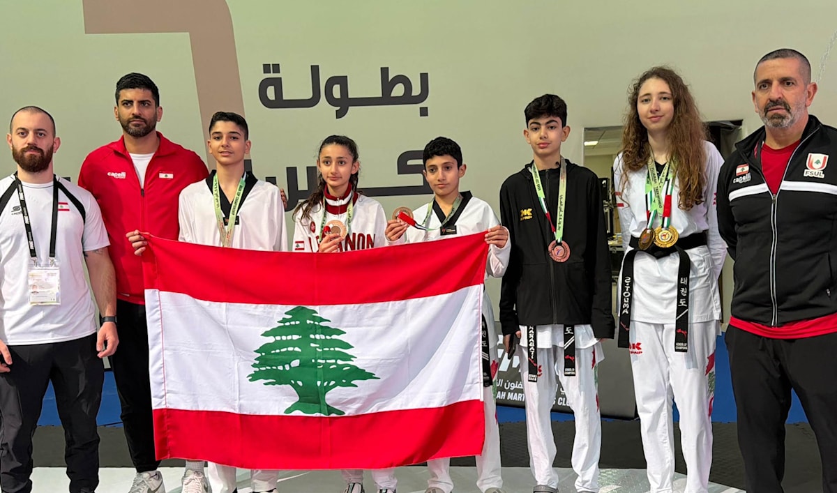 ست ميداليات للبنان ضمن بطولة العرب للتايكواندو