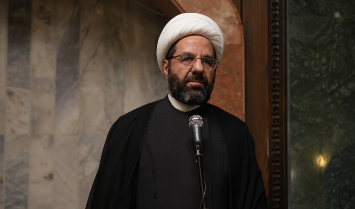 رئيس المجلس التنفيذي في حزب الله الشيخ علي دعموش (الوكالة الوطنية للإعلام)