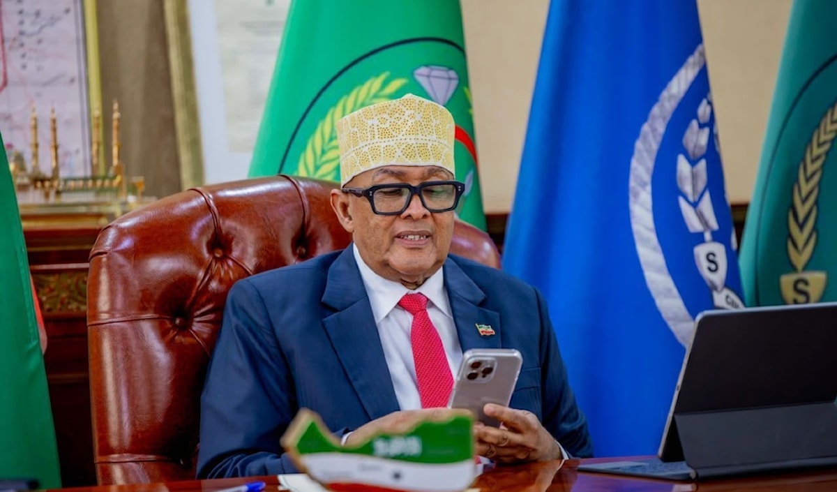 قائد إقليم أرض الصومال الانفصالي عبد الرحمن عبد الله (من الويب)