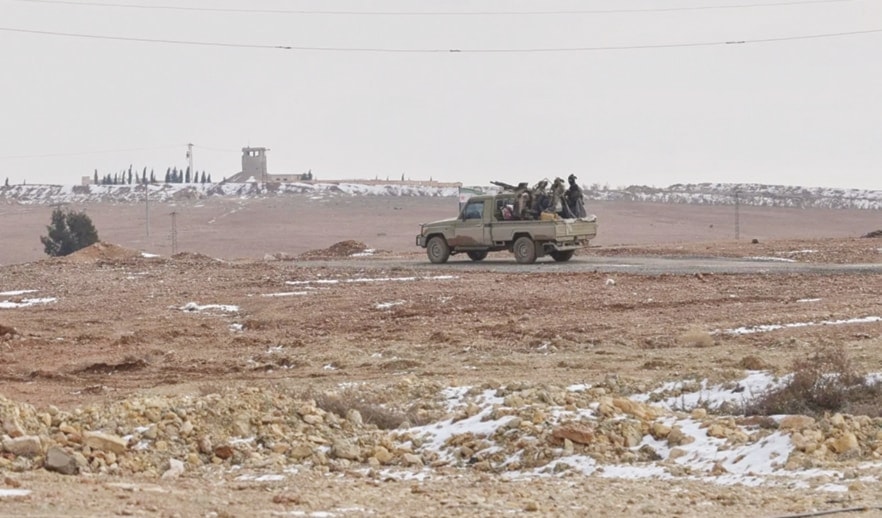 قوة تابعة للسلطات الانتقالية السورية في محافظة الرقة (من الويب)