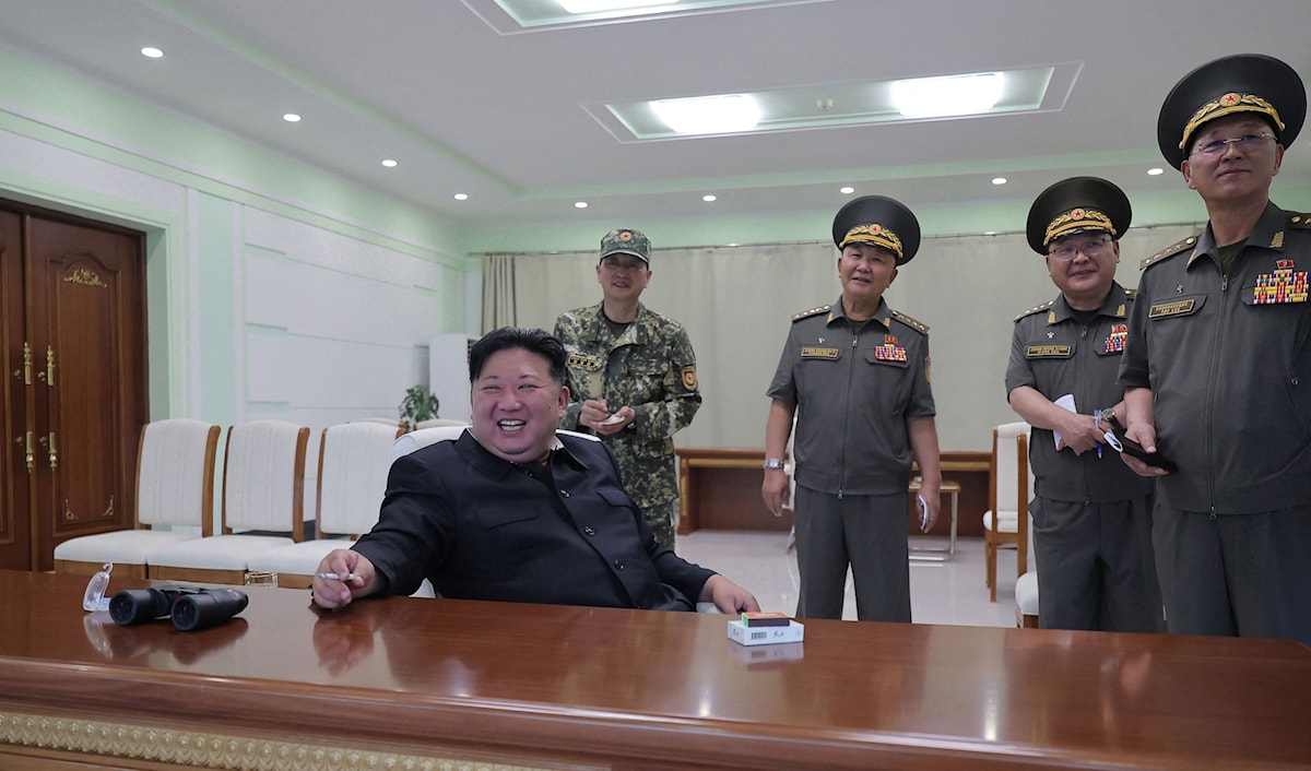 وصف كيم الأسلحة النووية بأنها ضمانة ووسيلة أمان لكوريا الشمالية (أ ف ب)