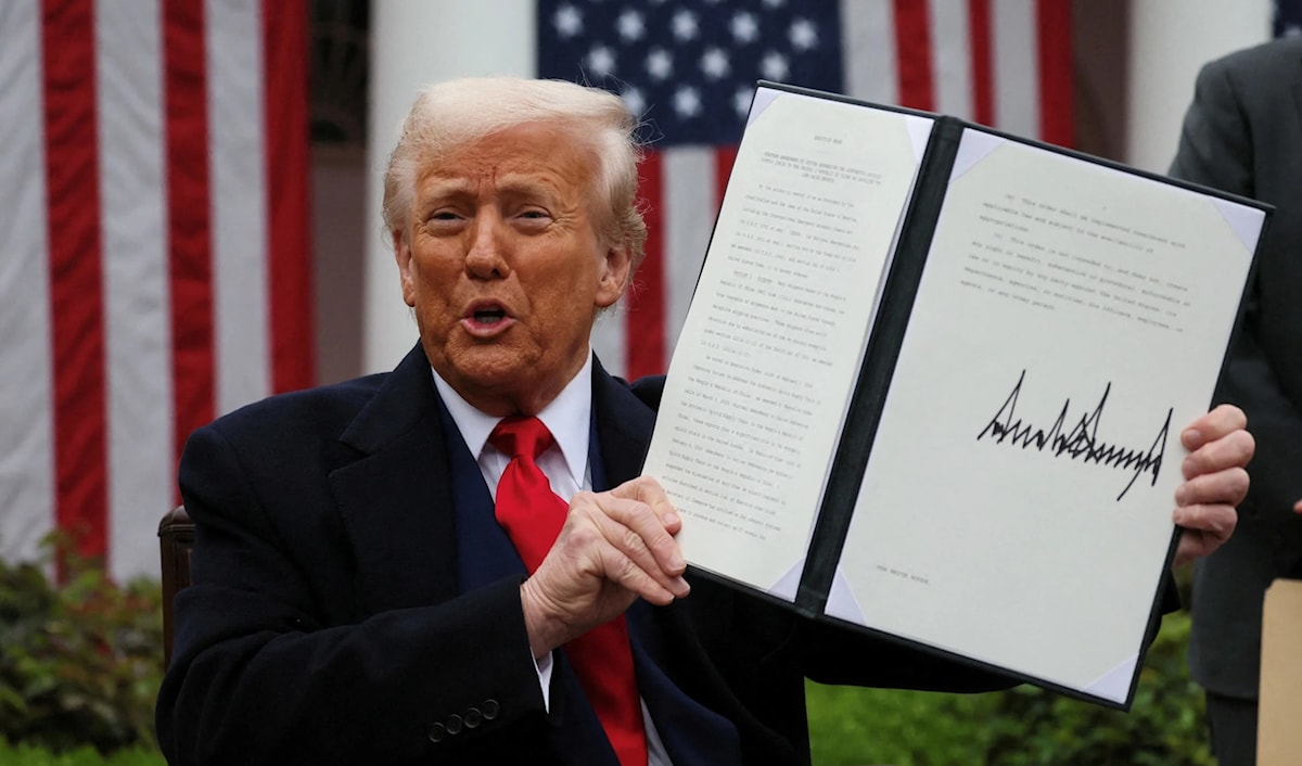 يرجح مراقبون أن ترامب قد يستغل فترة الـ150 يوماً لتكثيف ضغوطاته على الدول التي يريد تنازلات منها (من الويب)