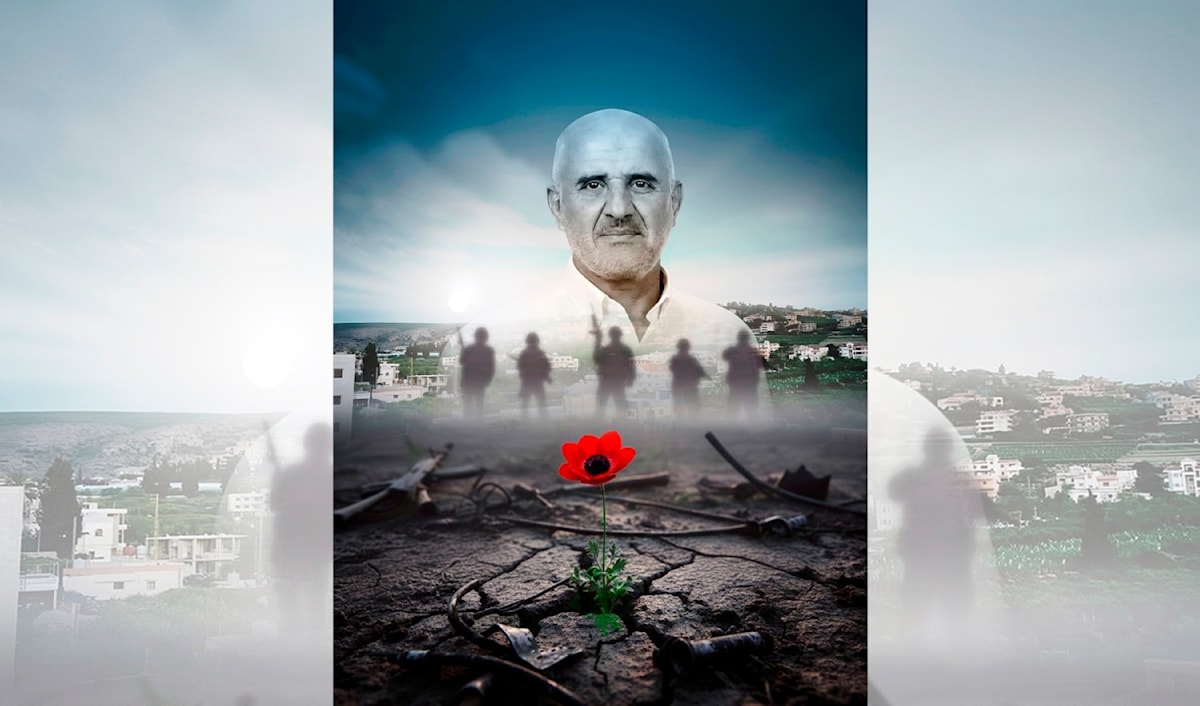 الشهيد محمد شويخ (تصميم غرافيكي: محمد نور الدين)