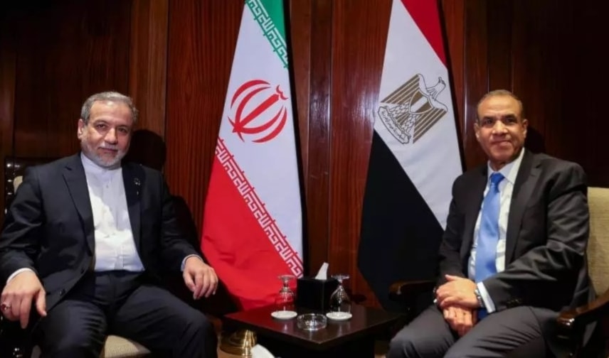 وزير الخارجية الإيراني عباس عراقجي مع نظيره المصري بدر عبد العاطي (من الويب)