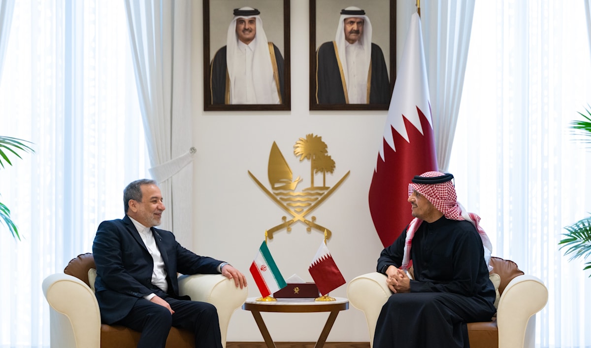 وزير الخارجية القطري يستقبل نظيره الإيراني (الخارجية القطرية)