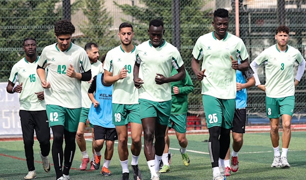 يستعد الأنصار لمواجهة فريق موراس يونايتد القرغيزي آسيوياً (فادي مرق)