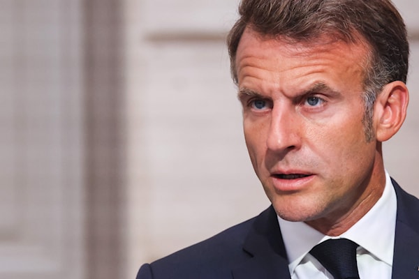 ماكرون: على إسرائيل أن تغتنم هذه الفرصة للشروع في محادثات  (أ ف ب)