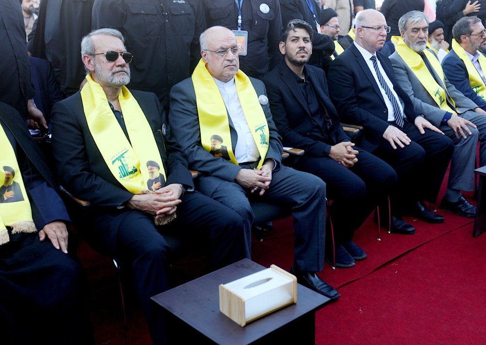 أبدى لاريجاني دعم بلاده للبنان والمقاومة في خضم العدوان الإسرائيلي على لبنان وإثر اغتيال السيد نصرالله. (مروان بوحيدر)